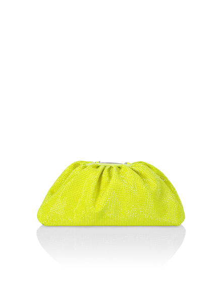 Suede Mini Pillow bag Crystal