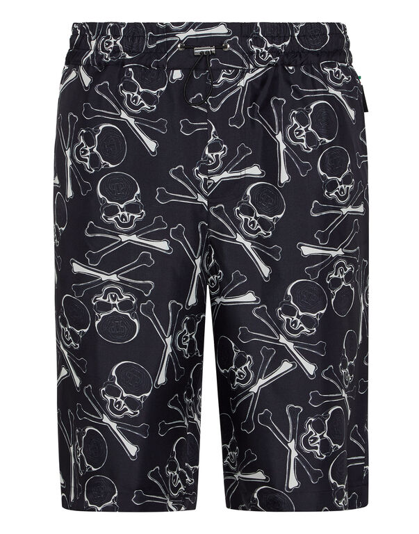 Silk Short Trousers Skull&Bones