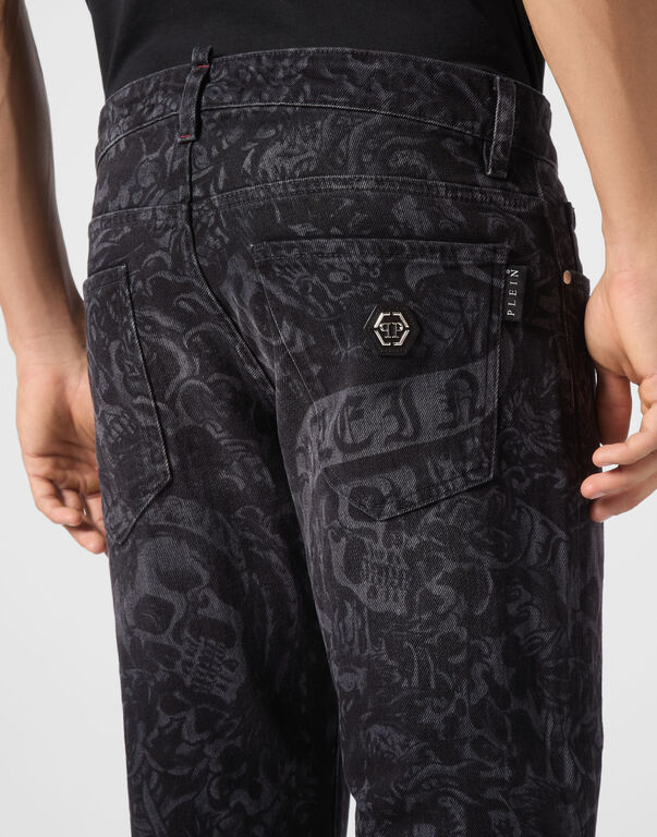 Denim Trousers Super Straight Cut Tattoo