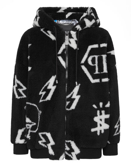 Eco fur Bomber Monogram
