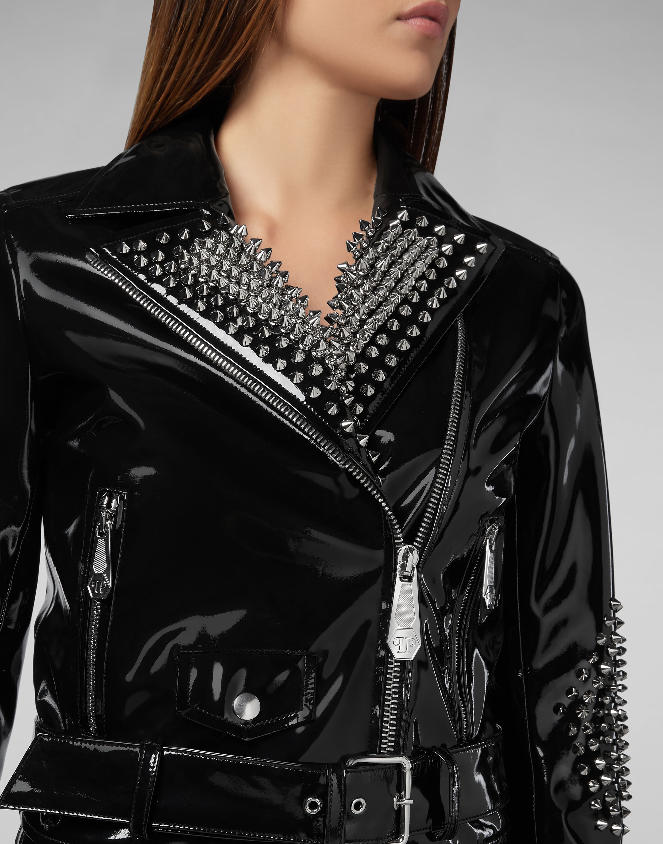 Biker Jacket Studs Philipp Plein Outlet