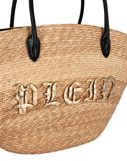 Raffia Handle Bag Gothic Plein