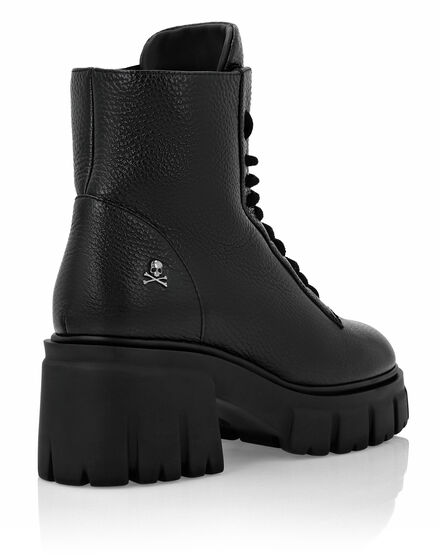Leather Boots  with shearling inside Iconic Plein