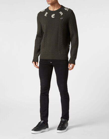 Wool & Cashemere Pullover Round Neck LS