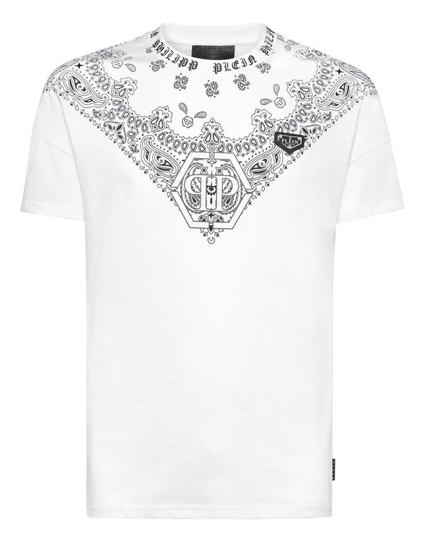 Round Neck T-Shirt Paisley Bandana