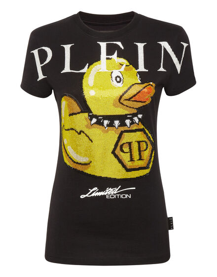 T-shirt Round Neck SS PP Duck with Crystals