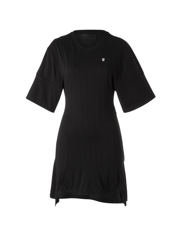 Karl Lagerfeld LSLV POLO DRESS Black / White - Fast delivery