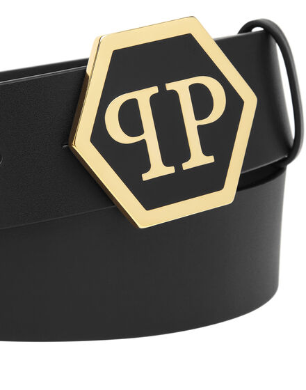 Leather Belt Hexagon Leather Belt Hexagon