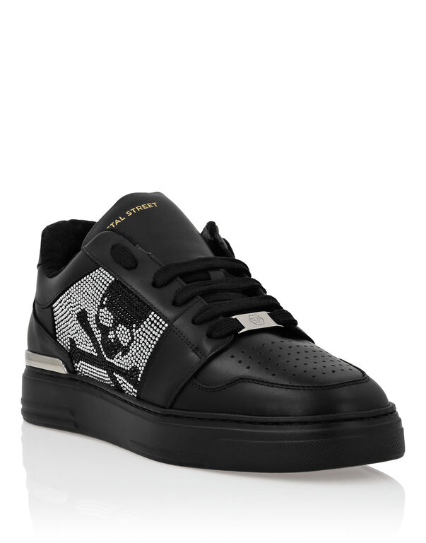 Lo-Top Crystal Leather Sneakers Skull&Bones