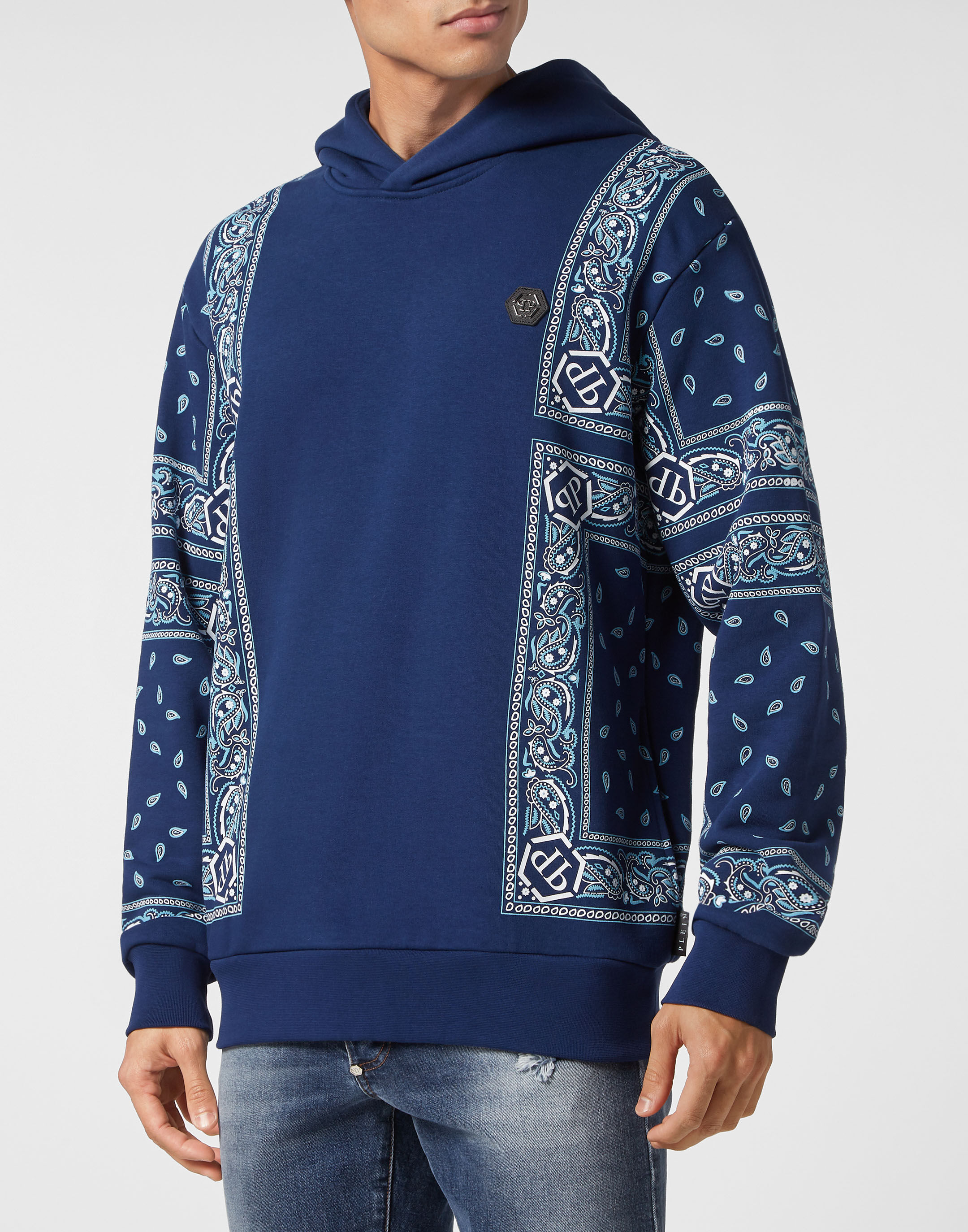 Hoodie sweatshirt Paisley Bandana Philipp Plein Outlet