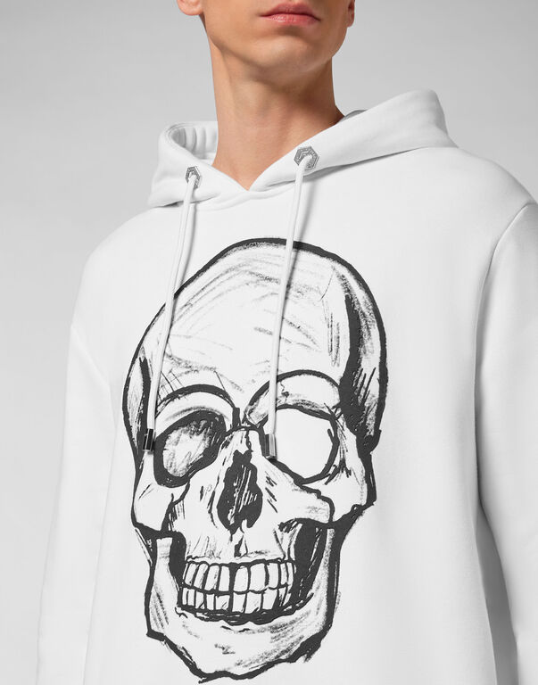 Hoodie sweatshirt print Skull