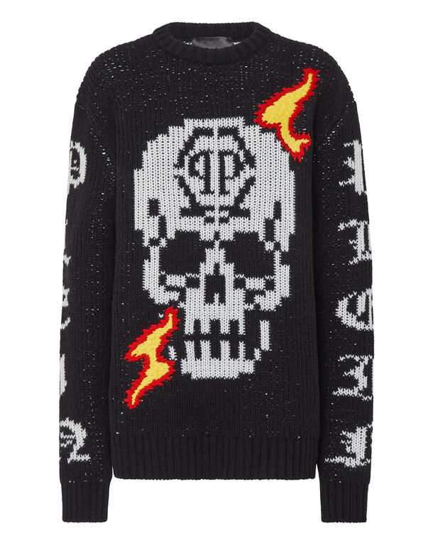 Round Neck Pullover LS Skull Round Neck Pullover LS Skull