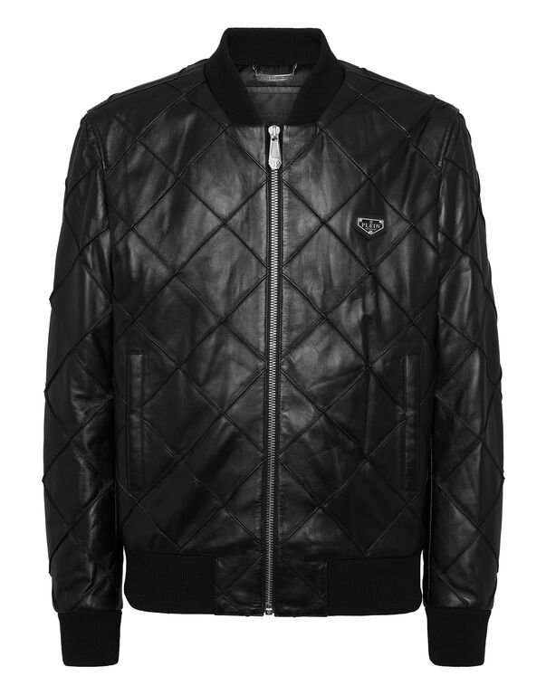 Leather Bomber LS