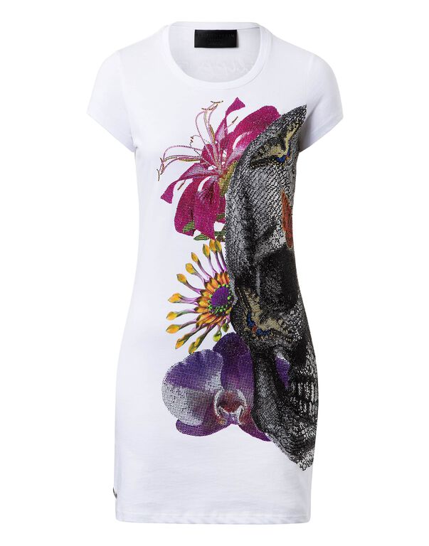 T-shirt Round Neck SS "Butterfly and flowers"