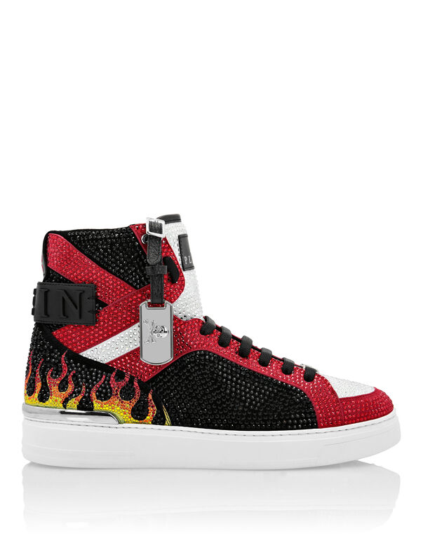 MONEY BEAST Hi-Top crystal  Flame