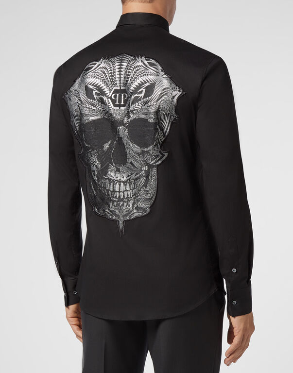 Shirt Platinum Cut LS Skull