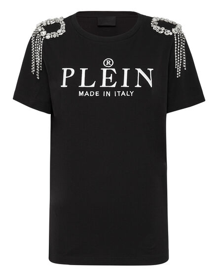 T-shirt Round Neck SS Crystal with Crystals