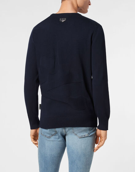 Knitted Pullover Round Neck LS Skull&Bones