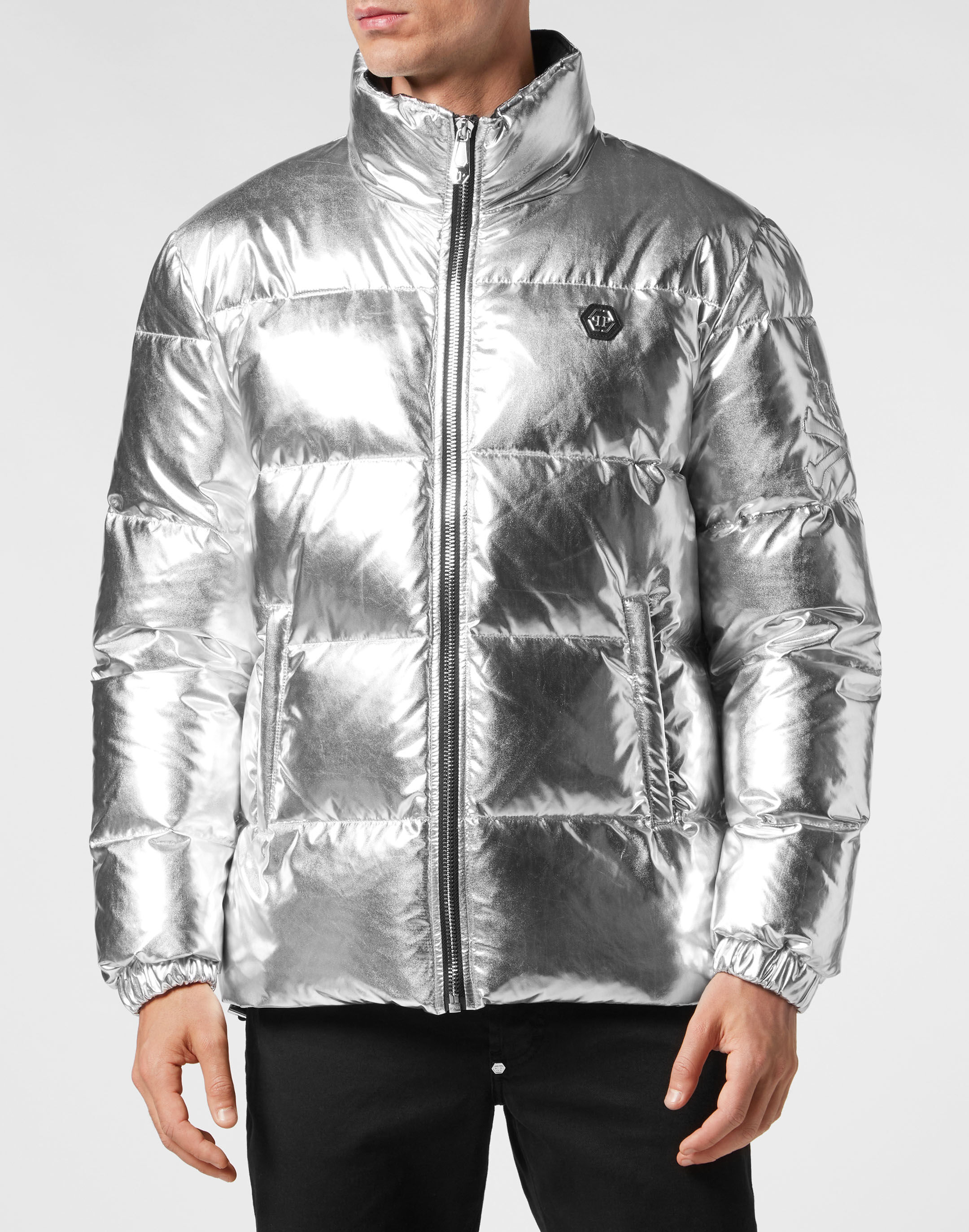 Nylon Puffer Jacket Gothic Plein Philipp Plein Outlet