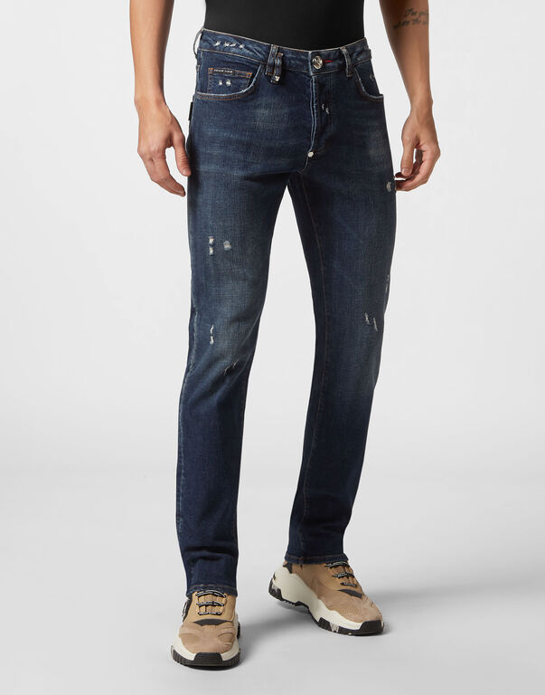 Denim Trousers Super Straight Cut Fit