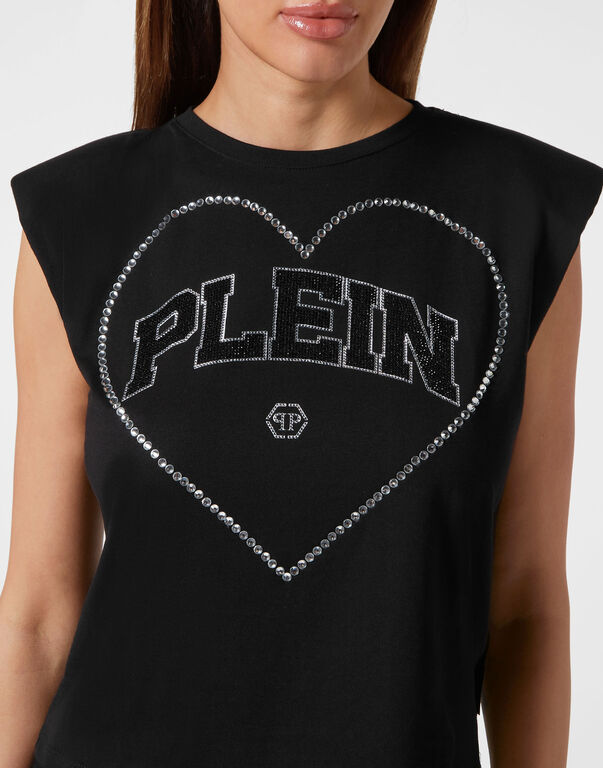 Strass Tank top Heart