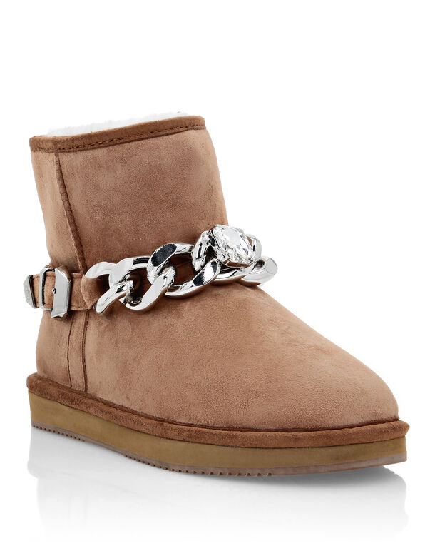 Boots Low Flat Chains