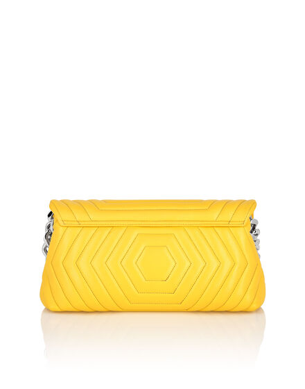 Small Nappa Matellase` Shoulder Bag Hexagon