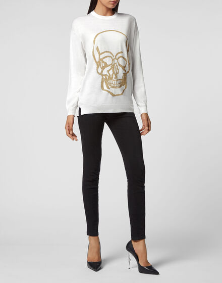 Wool Pullover Round Neck LS