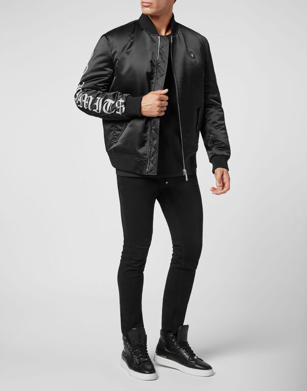 Satin Top Gun Bomber Hexagon
