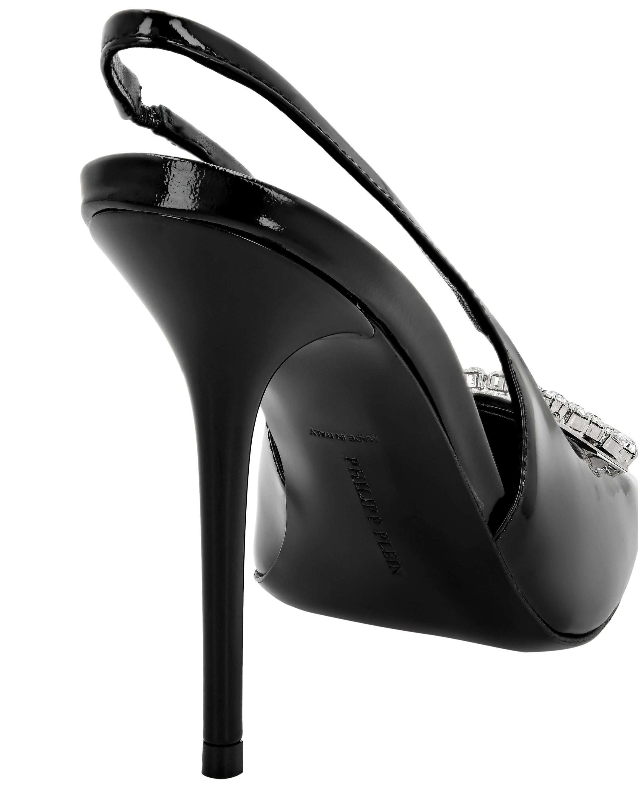 Patent Leather Decollete Hi-Heels Crystal Hexagon | Philipp