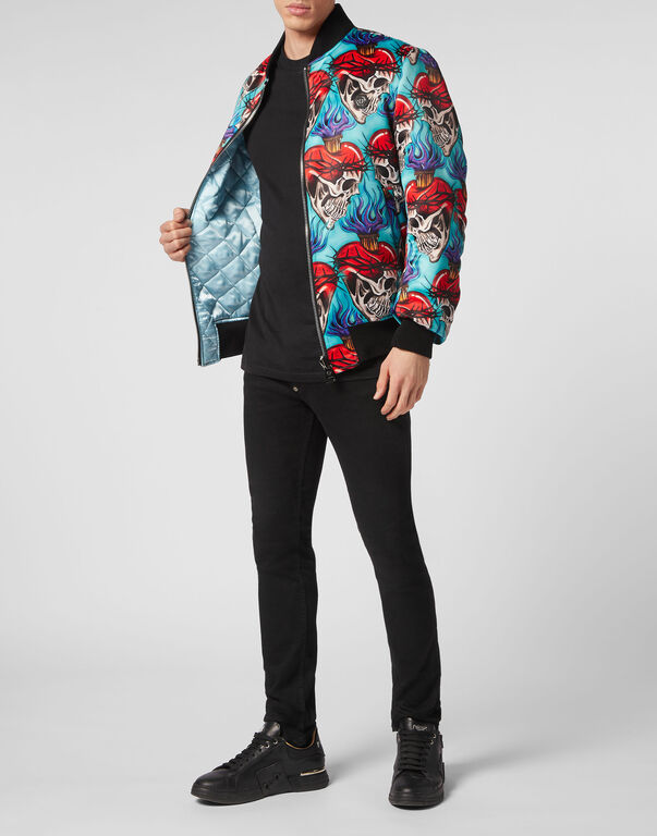 Satin Bomber Love Tattoo