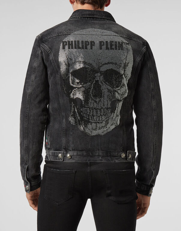 Denim Jacket Skull  Philipp Plein Outlet