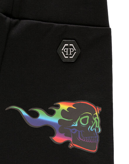 Jogging Trousers Skull on fire