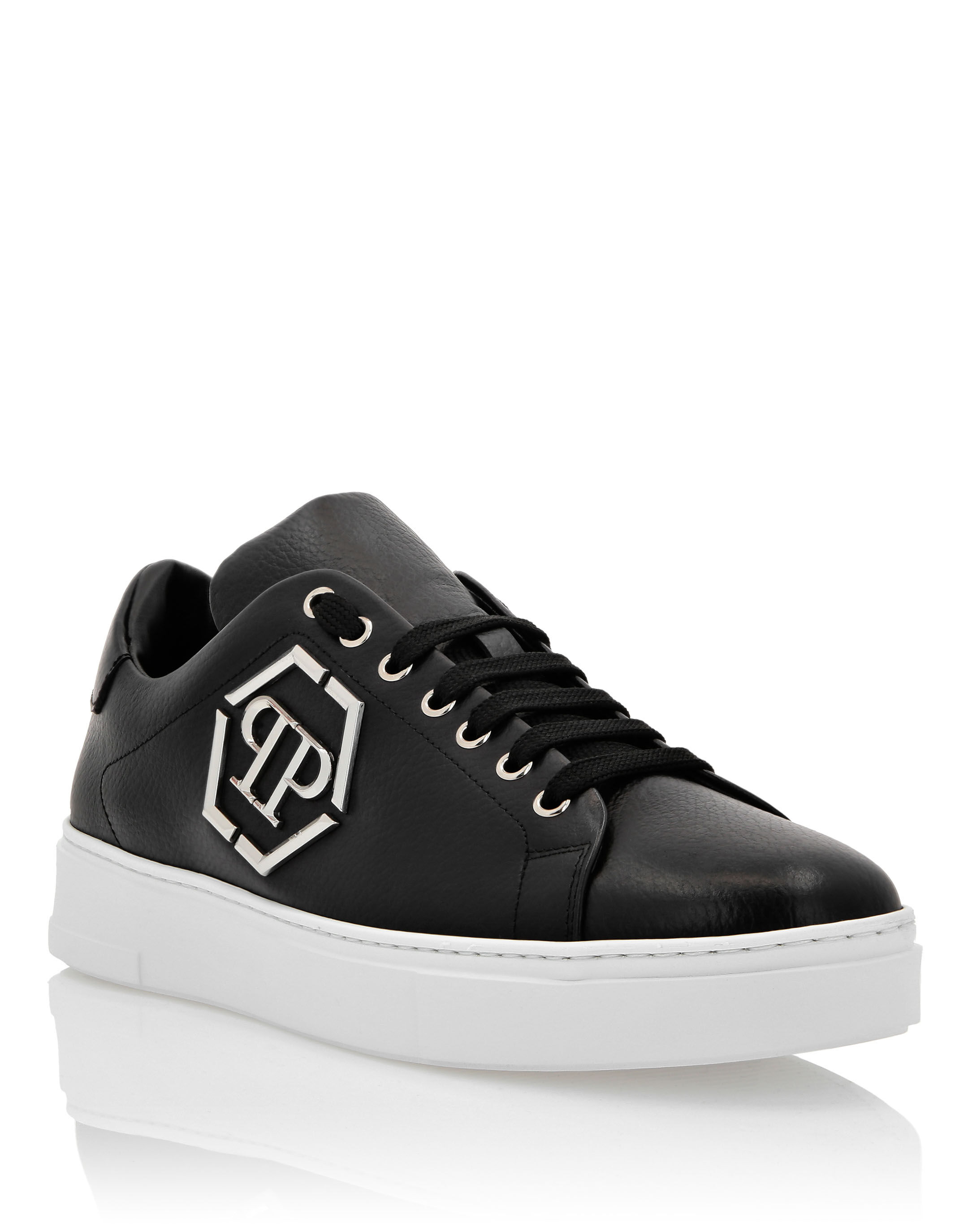 Leather Lo Top Sneakers Hexagon Philipp Plein Outlet