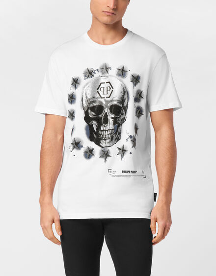 Round Neck T-Shirt Stars & Skull