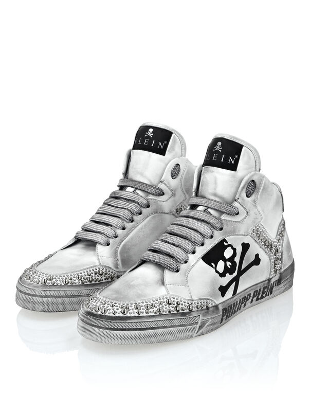 Nappa Leather Hi-Top Sneakers Studs Retrokickz TM