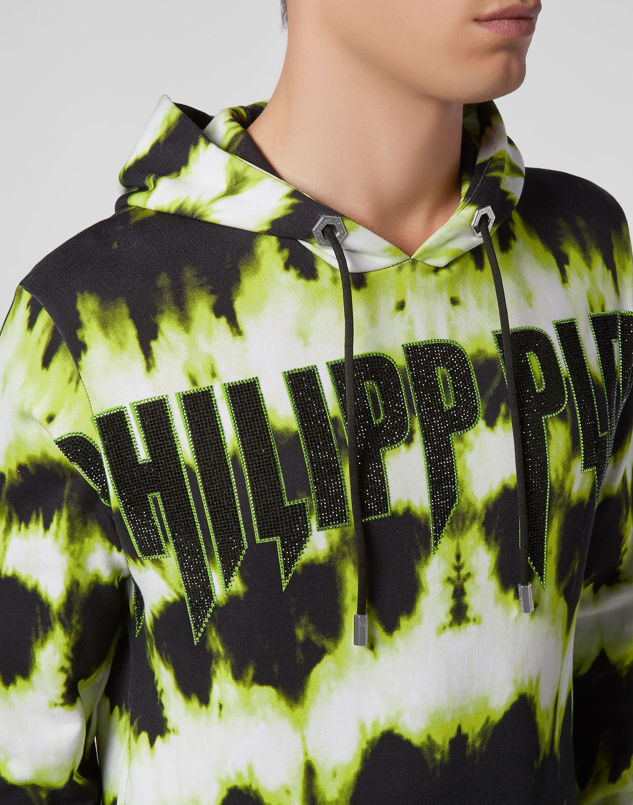 Hoodie sweatshirt Tie dye Philipp Plein Outlet