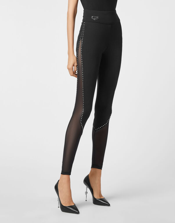 Super High Waist Leggings Studs Iconic Plein