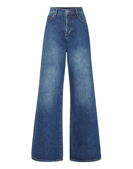 Denim Skater Fit Trousers