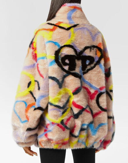 Eco Fur Jacket Heart Eco Fur Jacket Heart