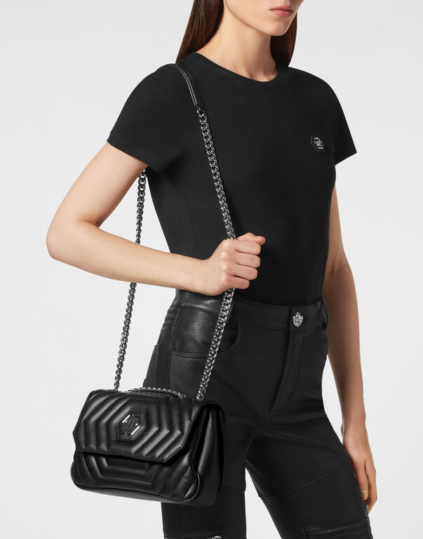 Nappa Shoulder Bag Hexagon