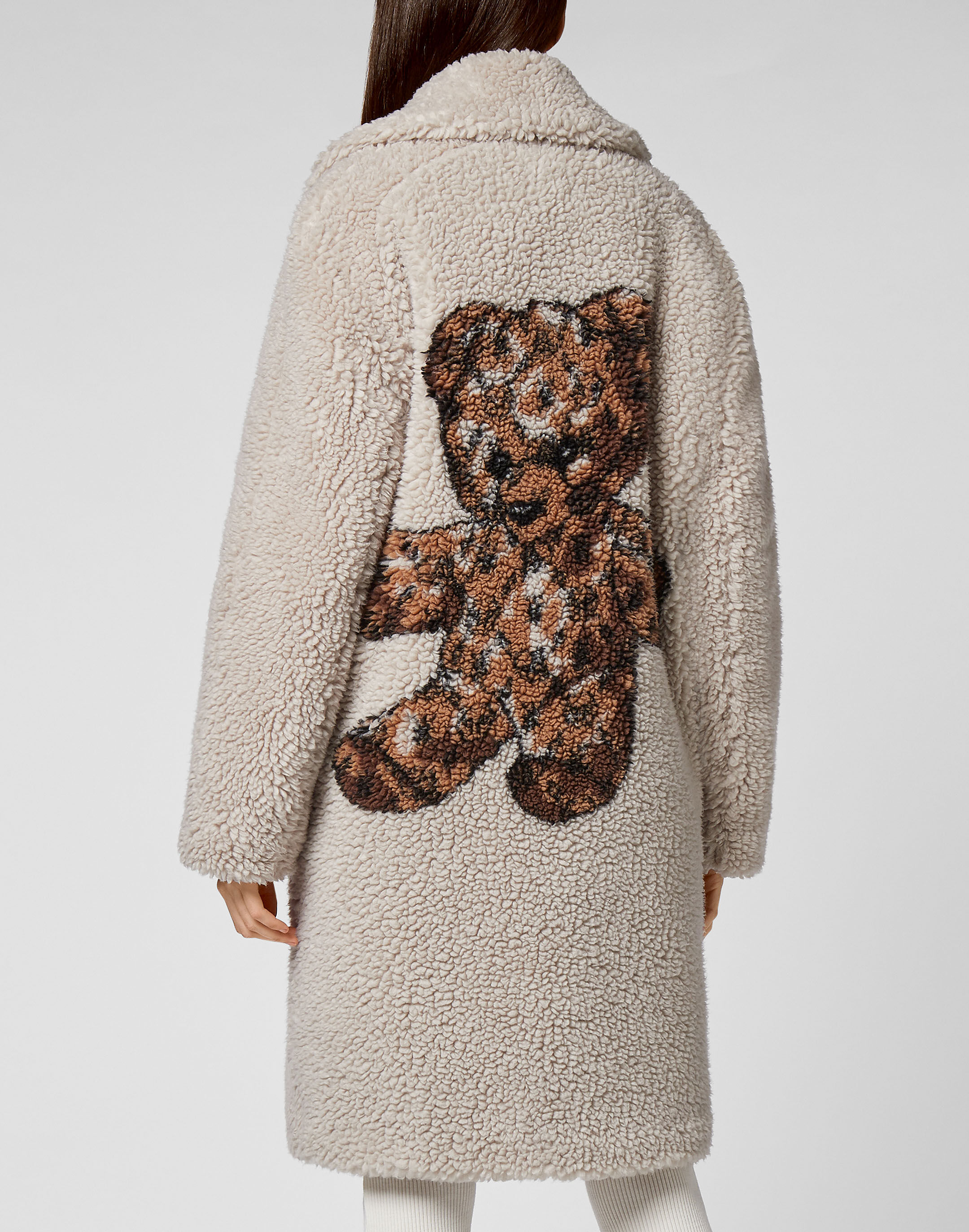Leopard teddy cheap bear coat