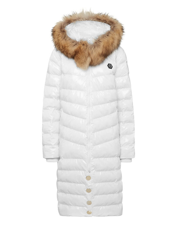 Nylon Long Down Jacket Nylon Long Down Jacket