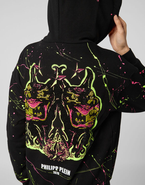 Hoodie Sweatjacket Gothic Plein