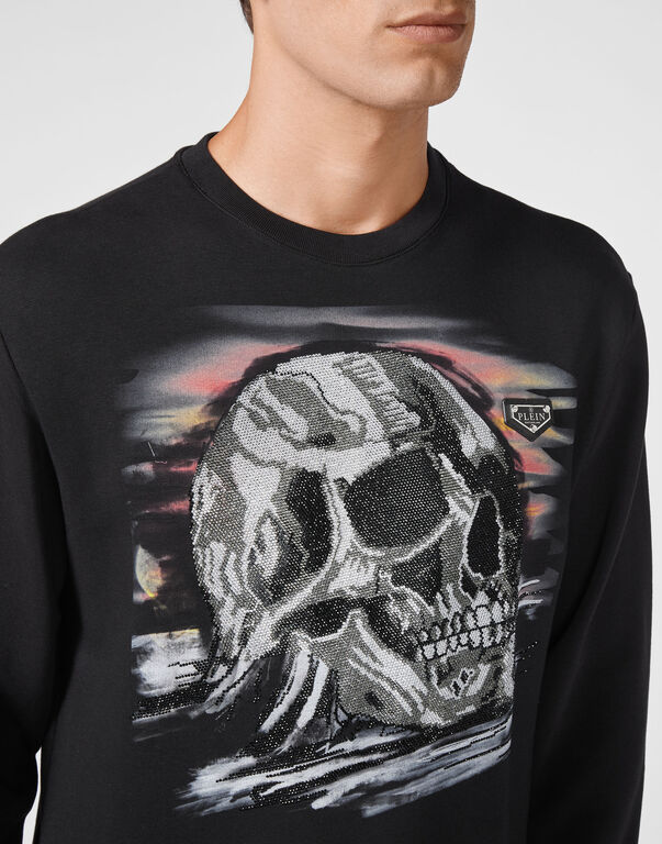 Sweatshirt LS stones Skull