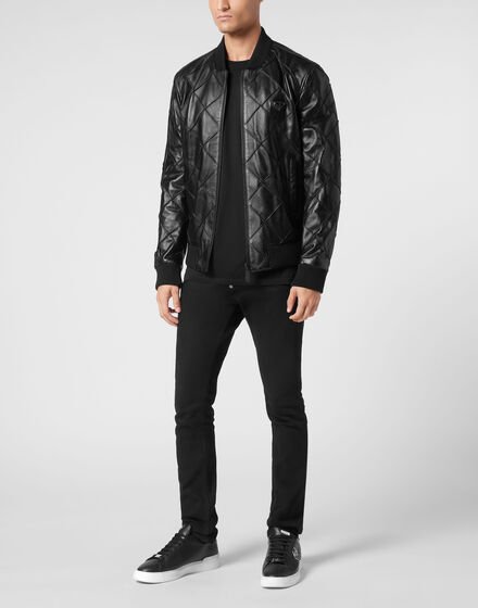 Leather Bomber LS