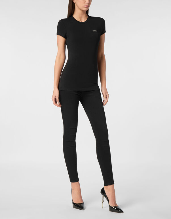 Modal T-Shirt Sexy Pure Round Neck SS