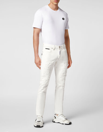 Denim Trousers Super Straight Cut Denim Trousers Super Straight Cut