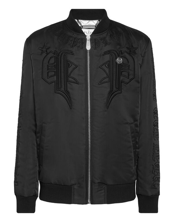 Satin Bomber Gothic Banner