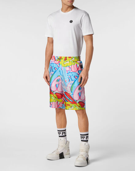 Silk Short Trousers Bombing Graffiti